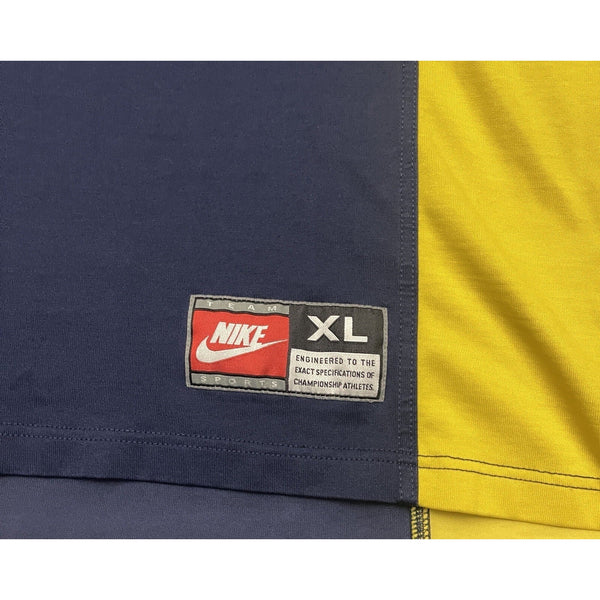 Michigan Wolverines Nike Basketball Shooting Shirt XL 90s Vintage NCAA EUC