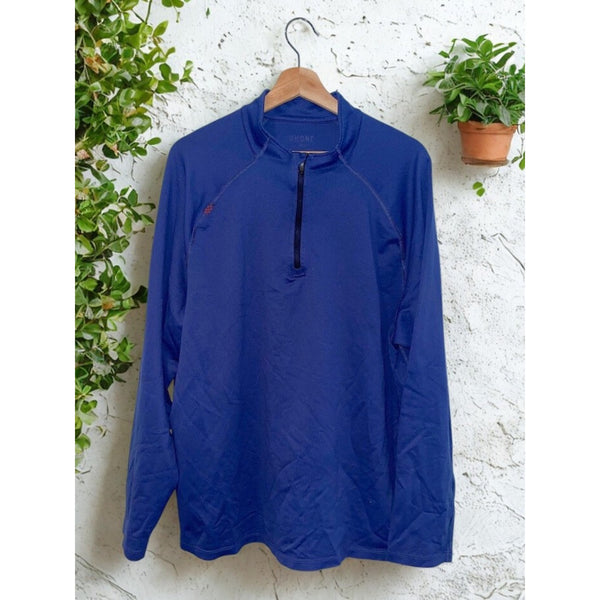 Rhone Session 1/4 Zip Performance Golf Pullover Sz. XL Royal Blue Stretch Pique