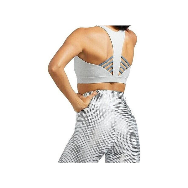 Peloton Womens Heathered Strappy Sports Bra Together We Go Far PS121 Size Small