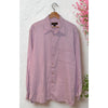 Ermenegildo Zegna Purple Button Down Shirt Mens L EUC Made in Italy