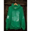 Grunt Style Irish Patriotic Flag Green Hoodie 2XL Graphic Print Pullover NWOT