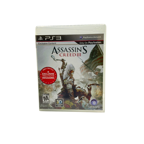 Assassin's Creed III (PlayStation 3 PS3) Black Label CIB COMPLETE & TESTED