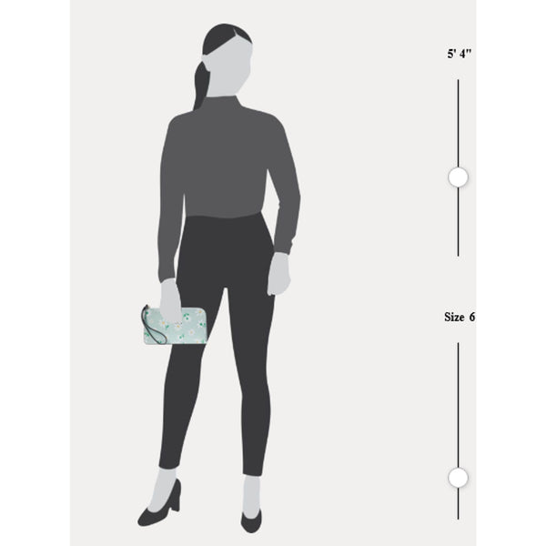 Kate Spade Medium L-Zip Lucy Wristlet Day Tripper Scattered Daisies Floral NWOT