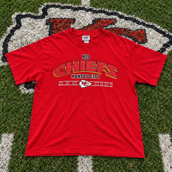 Kansas City Chiefs Vintage 90s Lee Sport NFL AFC West T-Shirt Men's Large Red US