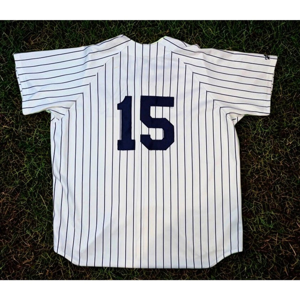 New York Yankees Thurman Munson Majestic Pinstripe Jersey 2XL Vintage MLB