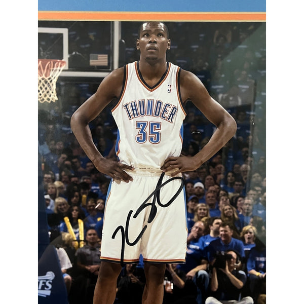 Kevin Durant Signed Autographed Framed Oklahoma City Thunder 11x14 Photo PSA DNA