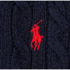 Polo Ralph Lauren Wool Cashmere Cable Knit Crewneck Sweater Men's Large Navy