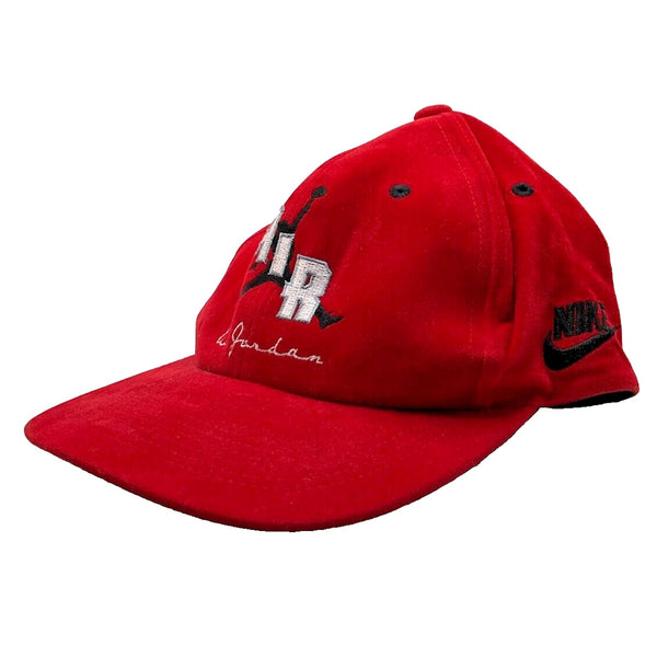 Nike Air Jordan Jumpman Basketball Hat Red Japan OG Rare Velvet Soft 80s VTG