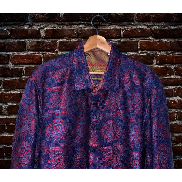 Robert Graham Doosland Stane Limited Edition Silk Shirt 3XL Classic Paisley NWOT