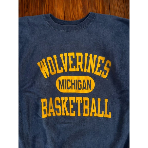 Michigan Wolverines Basketball Champion Reverse Weave XL USA Vintage