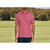 Robert Graham Baritone Clubhouse Golf Polo Shirt Mens M Red Pink Performance NWT