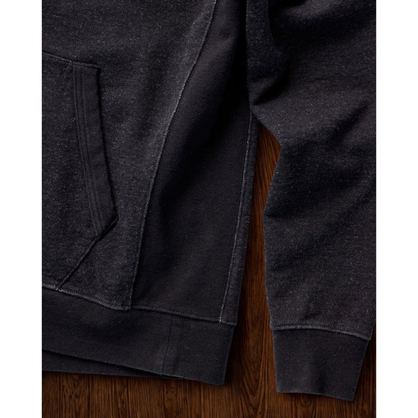 Taylor Stitch Sunset Hoodie Black Indigo Terry Organic Cotton Mens Medium 40