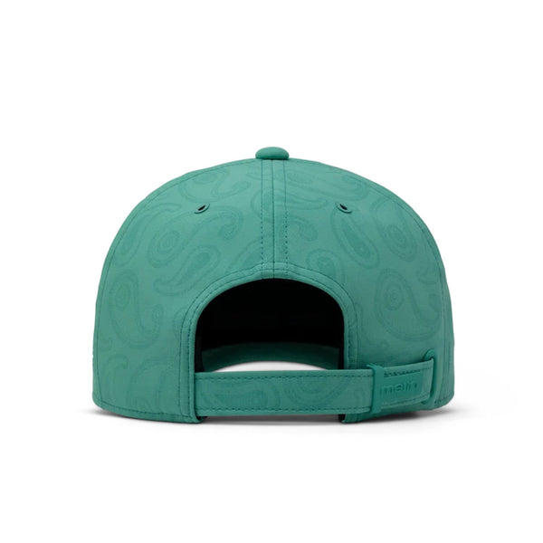 Melin Hydro The Legend Links Hat Classic Neo Aqua Green Paisley Golf Cap NWT
