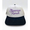 Stevenson Ranch Script Logo Hat White Black Snapback Structured Midtown NWOT