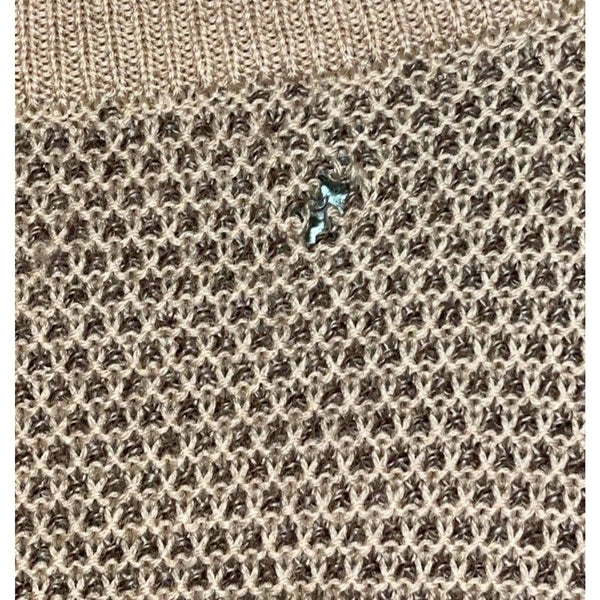 Pringle of Scotland Vintage Lambswool V-Neck Sweater Mens 2XL (Small Hole)