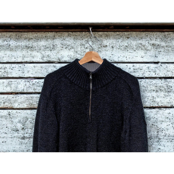 Lamborghini Automobili 1/4 Zip Sweater XL Merino Wool Made in Italy Authentic