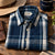 Taylor Stitch x Stetson California Shirt Sz. 2XL 46 Indigo Plaid Organic Cotton