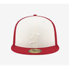 Fear Of God Essentials New Era 59FIFTY Hat Red White Fitted 7 1/8 NWT