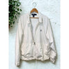 Polo Ralph Lauren Bi Swing Windbreaker Jacket White XL Full Zip Bomber Vintage