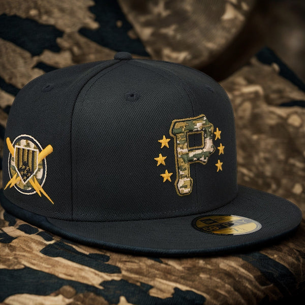 Pittsburgh Pirates New Era Armed Forces Day 2024 Camo 59FIFTY Fitted Hat 6 7/8