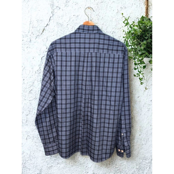 Peter Millar Crown Summer Comfort Applecrest Performance Tattersall Shirt M EUC