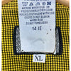 Versace Jeans Couture Ittierre 90s Plaid Button Up Shirt Black Yellow Sz XL