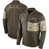 New York Giants Nike Salute to Service 1/2 Zip Pullover Men's M NWT NFL Olive