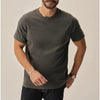 Buck Mason Curved Hem Slub Cotton T Shirt Sz. Small Gray Made in USA BM11001.102