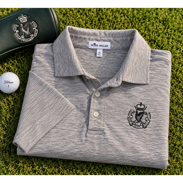 Peter Millar Royal County Down Golf Club Crown Soft Bellevue Pique Polo XL Gray