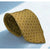 Ermenegildo Zegna 100% Silk Tie Made Italy Gold Medallion Luxury Designer