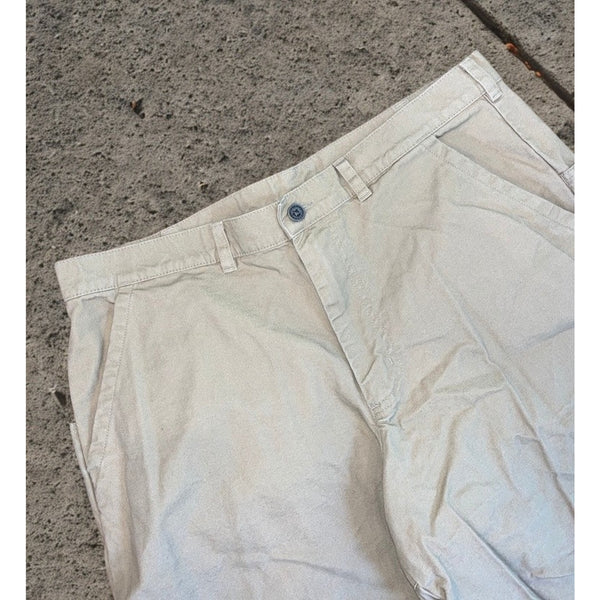 Patagonia Stand Up Shorts Mens 36 Khaki Beige Organic Cotton Canvas VTG Y2K