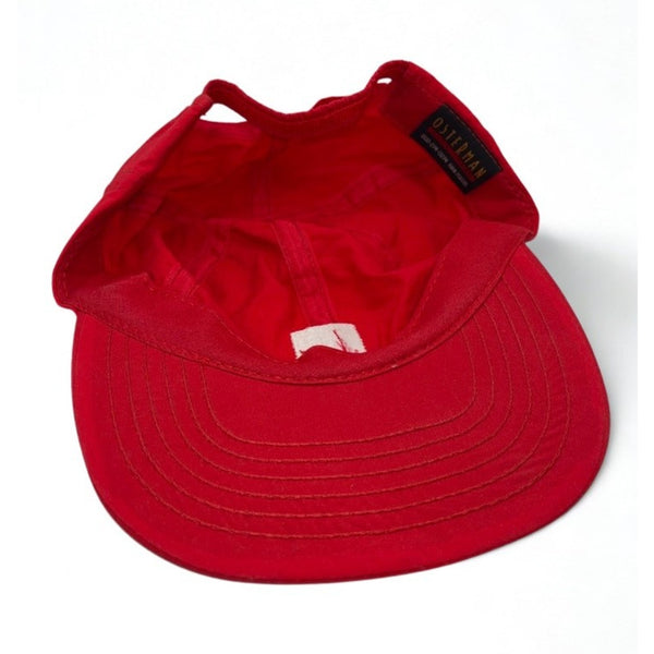 Herman Miller 5 Panel Stretch Back Hat Red Vintage USA Made Rare Employee MCM