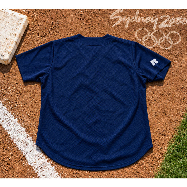 Team USA Baseball Russell Athletic Jersey Sz 44 L 2000 Olympics USA Made Vintage