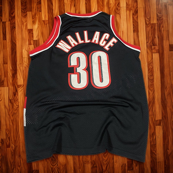 Rasheed Wallace Portland Trail Blazers #30 NBA Nike Jersey Sz. L +2 Vtg Sewn