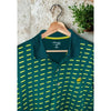 Augusta National Masters Tech Golf Polo Green Yellow Sz M EUC