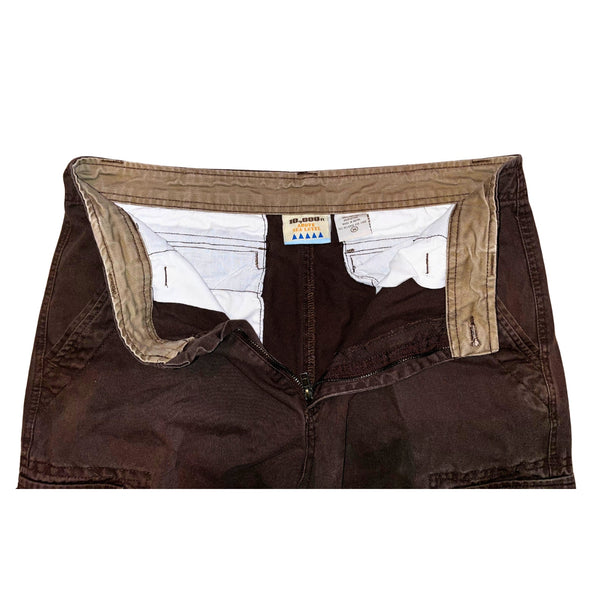 10,000 Feet Above Sea Level Cargo Shorts Mens 36 Brown Gorpcore Hiking