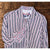Robert Graham Button Front Striped Shirt Flip Cuff Men's Sz. XL NWOT
