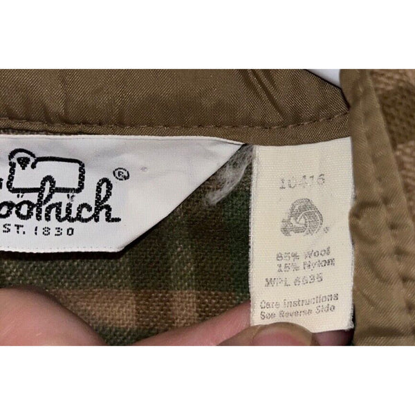 Woolrich Wool Jacket Work Shirt Womens Sz. 14 Plaid Long Sleeve Vintage
