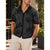 John Varvatos Simon Floral Jacquard Camp Collar Knit Shirt XL NWT $268 Black