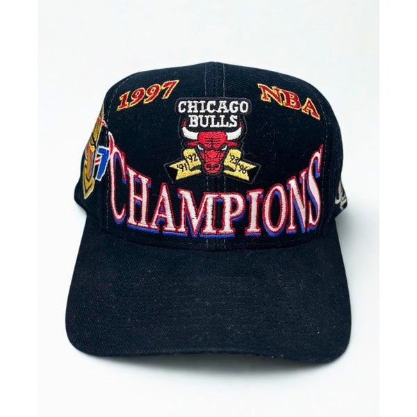 Chicago Bulls 1997 NBA Champions Logo Athletic Snapback Hat Vintage NWOT Cap