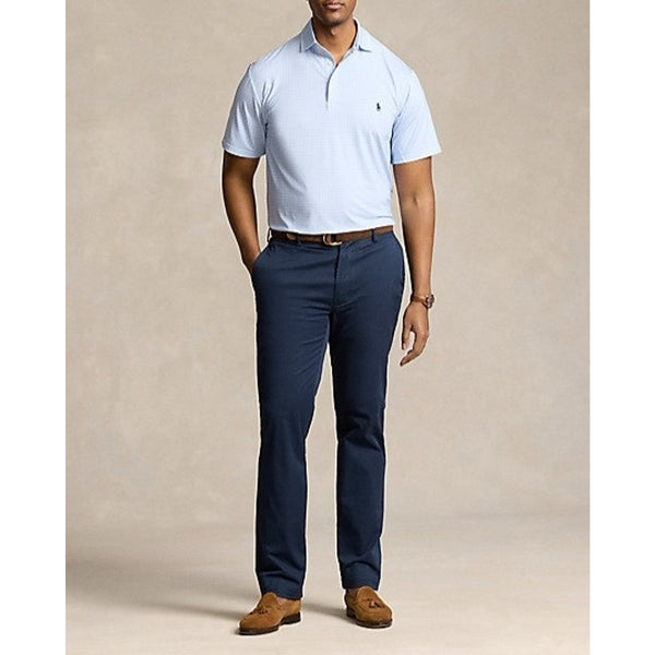 Polo Ralph Lauren Performance Polo Shirt 4XLT Big Tall Blue Print NWT Stretch