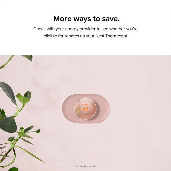 Google Nest GA013 Programmable Wi-Fi Thermostat Snow Sealed In Box