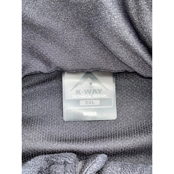 K-Way Haggar Fleece Jacket Men’s 2XL Black Thermalator Full Zip Outdoor Gear