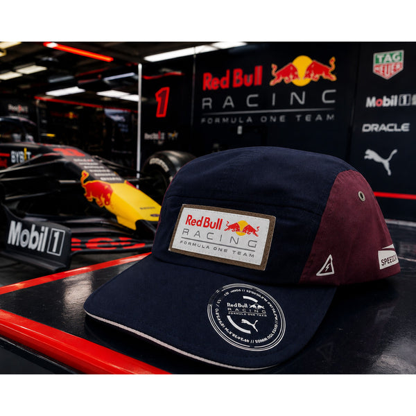 Red Bull Racing Formula One Puma 5 Panel Hat Cap Buckle Adjustable Rare F1