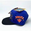 New York Knicks G Cap Vintage 90s Snapback Hat NBA Deadstock NWT Rare Blue Black