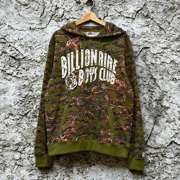 Billionaire Boys Club BB Camo Arch Hoodie Olive Drab Sz M NWOT BBC 821-1307
