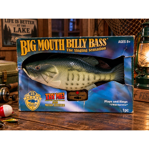 Big Mouth Billy Bass Singing Motion Fish I Will Survive Tested Working NIB