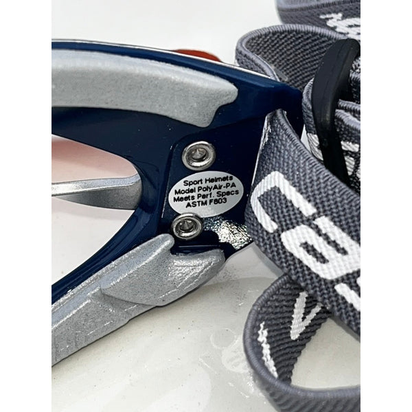 Cascade PolyAir-PA Showtime Lacrosse Goggles Navy Silver NWT ASTM F803