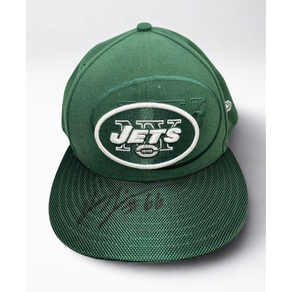 New York Jets Joe Tippmann Signed 59FIFTY Fitted Hat 7 3/4 Stadium Shadow Green