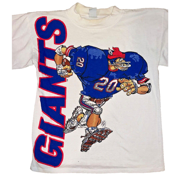 New York Giants Jack Davis Caribe NFL Cartoon T Shirt Mens Large 1988 Vintage